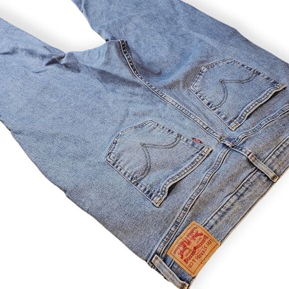 Levi's High Waisted Cropped Flare Leg Jeans Size 18W - Picture 7 of 8